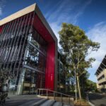 Photos show the new Scieces Teaching Building on UOW’s main Camopus Wollongong. The building will house Chemistry, Biology, and Earth and Sciences students.